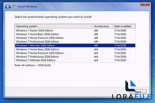 Windows All (7, 8.1, 10, 11) AIO 2026 ISO screenshot