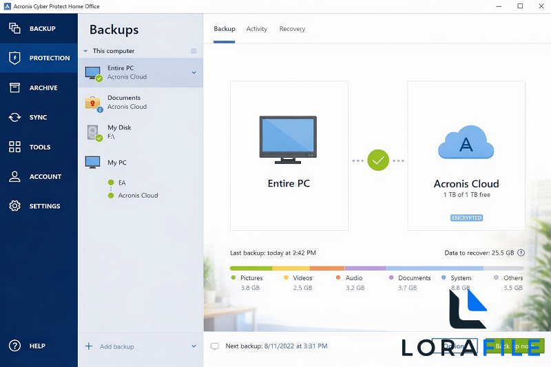 Acronis True Image & Acronis Cyber Protect v42072 v41126 screenshot