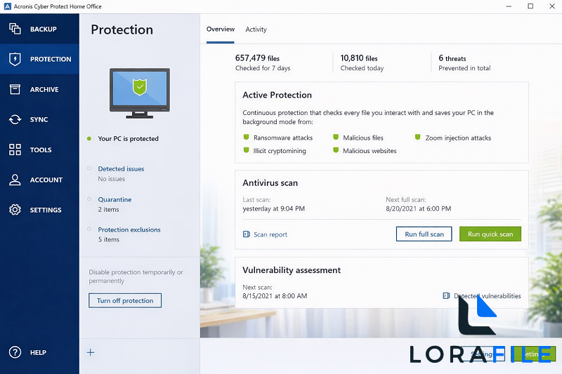 Acronis True Image & Acronis Cyber Protect v42072 v41126 screenshot