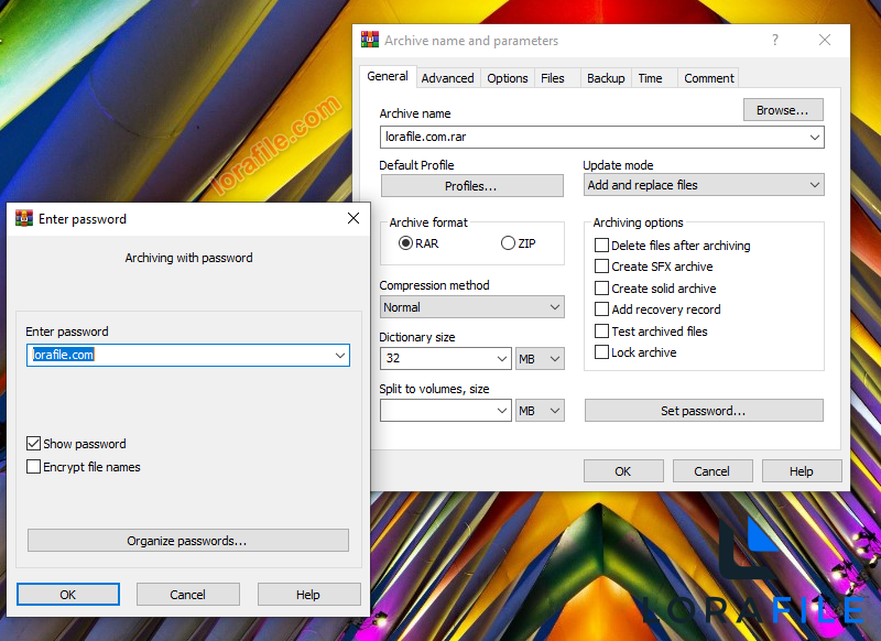 WinRAR Professional 7.20 screenshot