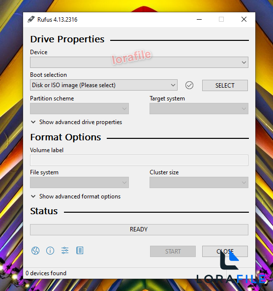 Rufus 4.13.2316 screenshot