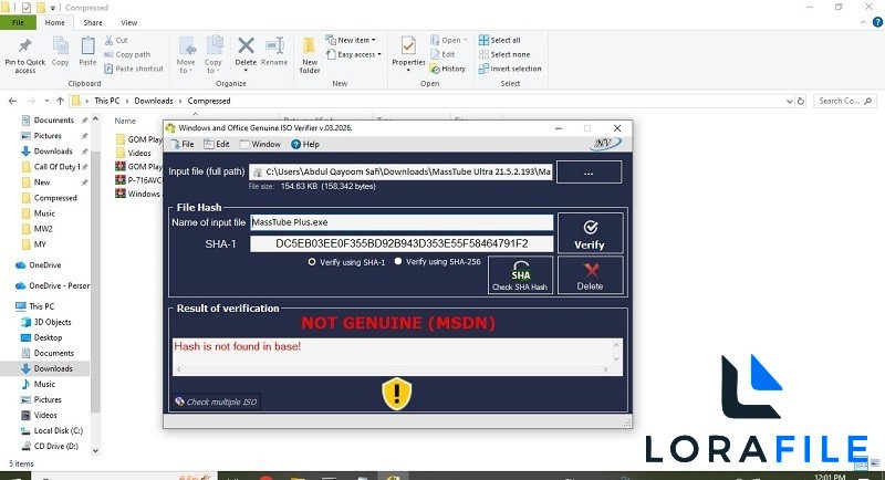 Windows and Office Genuine ISO Verifier 03.2026 screenshot