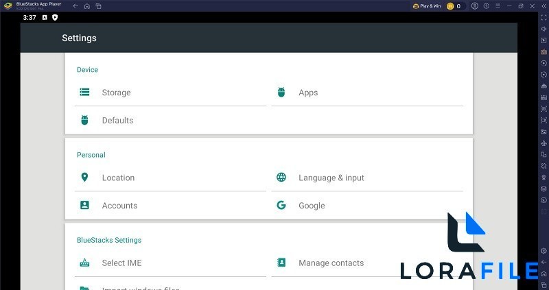 BlueStacks Android emulator 5.22.167.1006 for Windows  screenshot