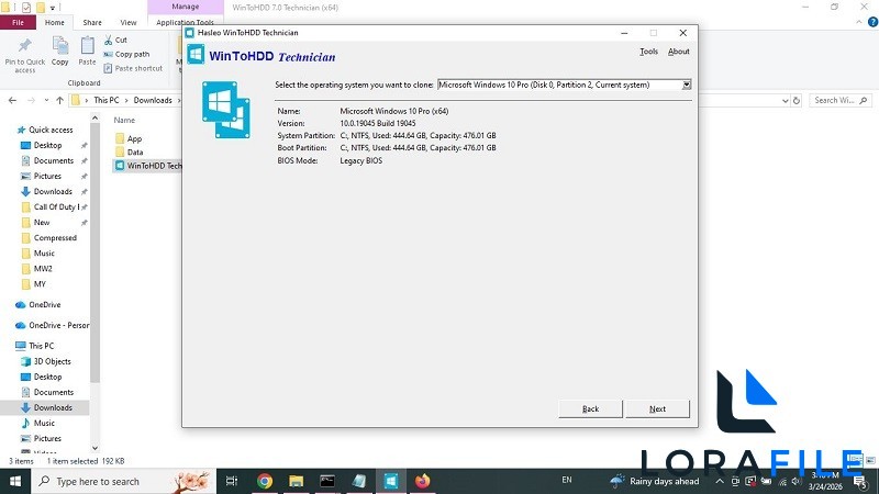 WinToHDD 7.0 Technician Multilingual screenshot