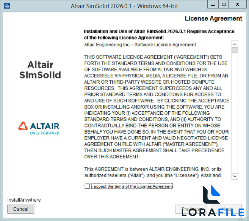 Altair SimSolid 2026 screenshot