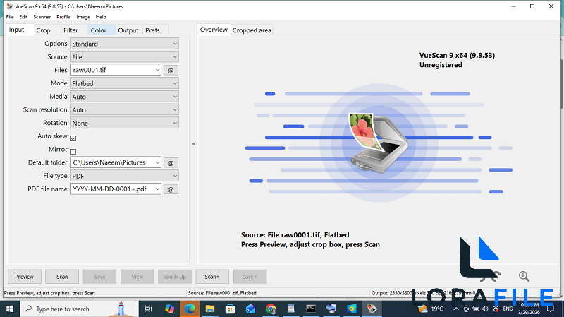 VueScan Pro 9.8.53 screenshot