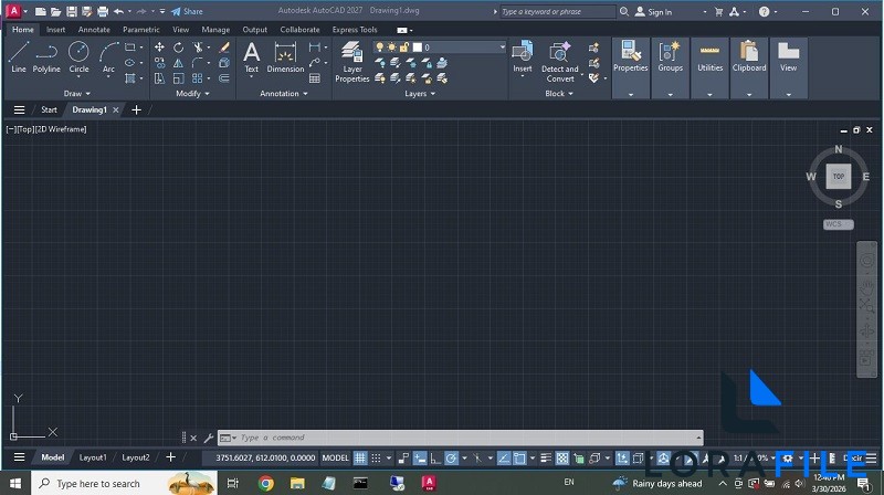 Autodesk AutoCAD 2027 screenshot