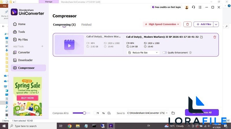 UniConverter Ultimate 17.2.3.515 screenshot
