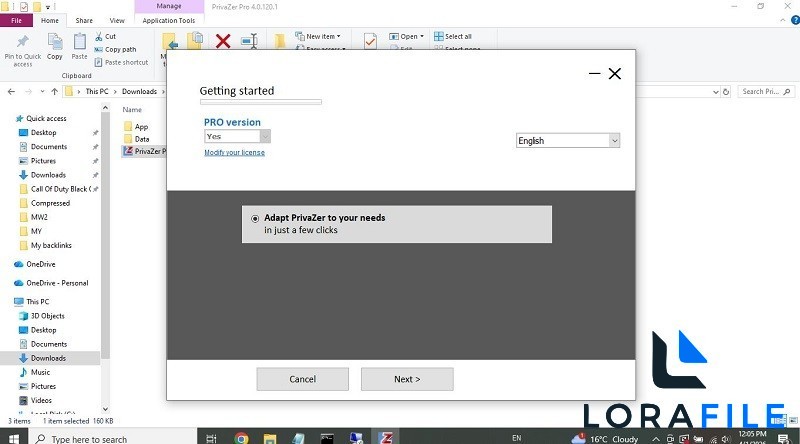 Goversoft Privazer 4.0.120.1 screenshot