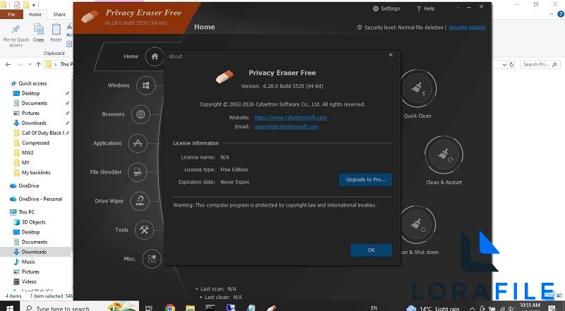 Privacy Eraser Pro 6.28.0.5520 screenshot