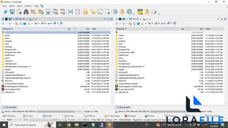 WinNc 11.5 screenshot