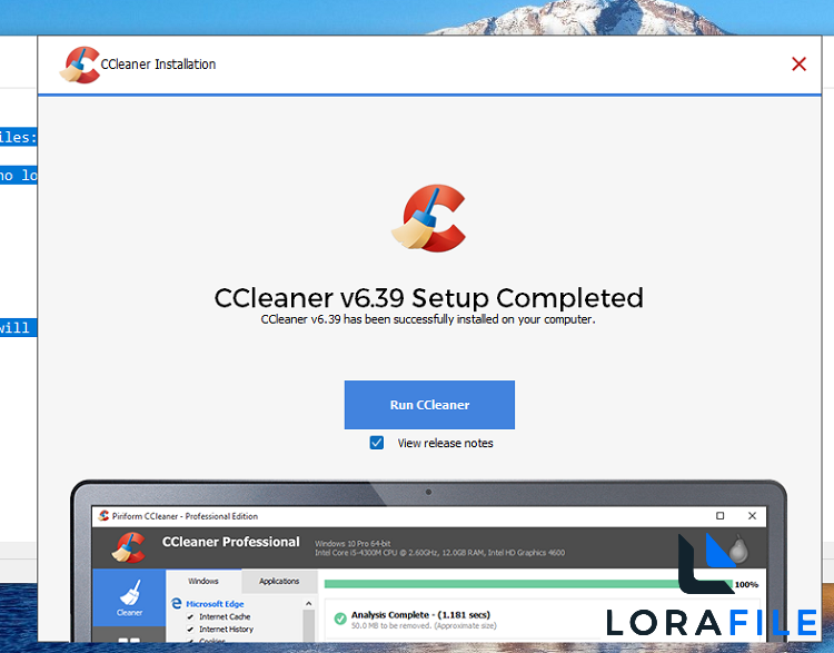 CCleaner  screenshot