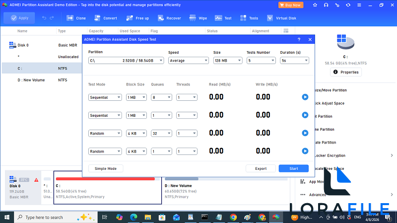 AOMEI Partition Assistant 10.10.1 + WinPE screenshot