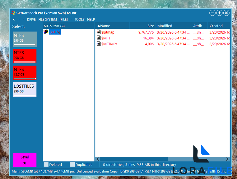 Runtime GetDataBack Pro 5.78  screenshot