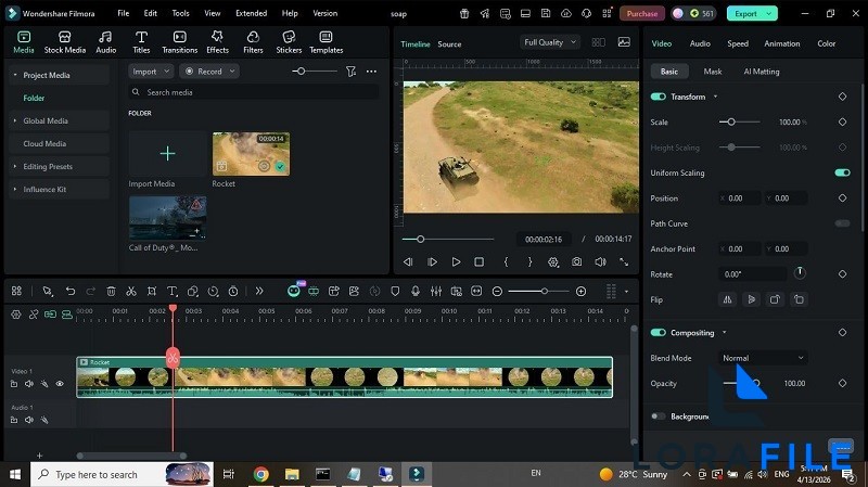 Wondershare Filmora 15.3.20 screenshot