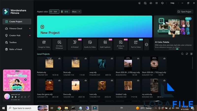 Wondershare Filmora 15.3.20 screenshot