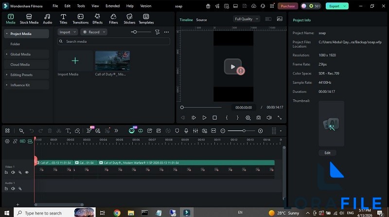 Wondershare Filmora 15.3.20 screenshot