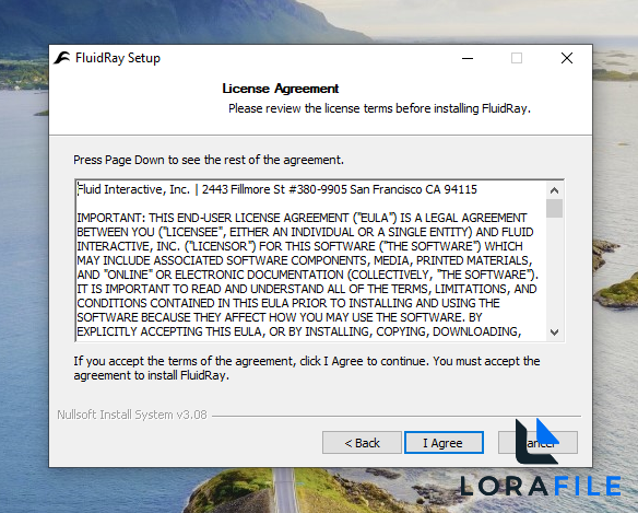 FluidRay 4.7.0.12 screenshot