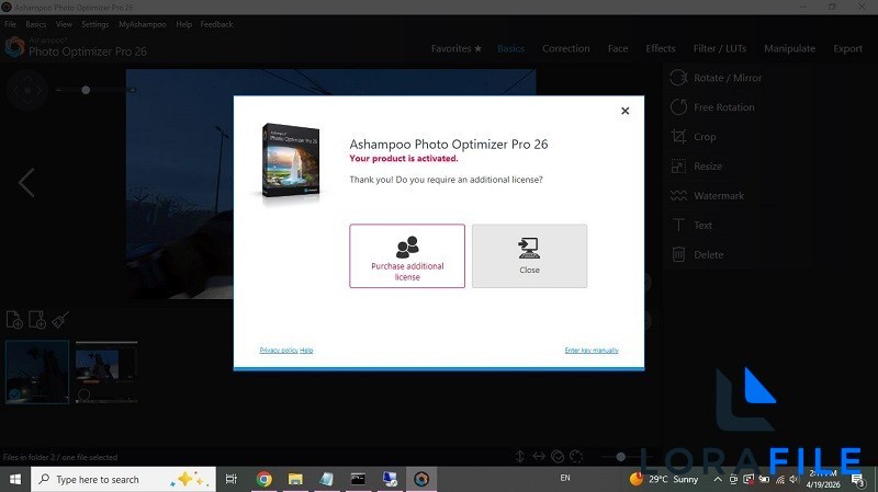Ashampoo Photo Optimizer Pro 26.0.3 screenshot