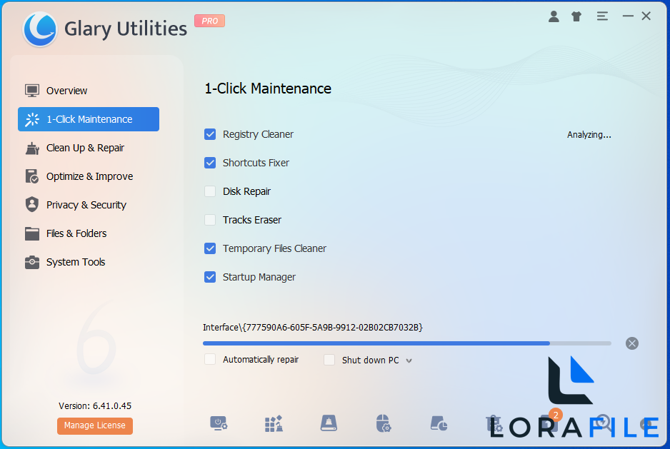 Glary Utilities 6.41.0.45 screenshot