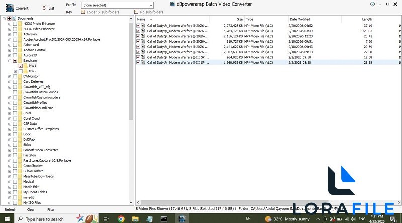 dBpoweramp Video Converter Premiere 2026.03.23 screenshot