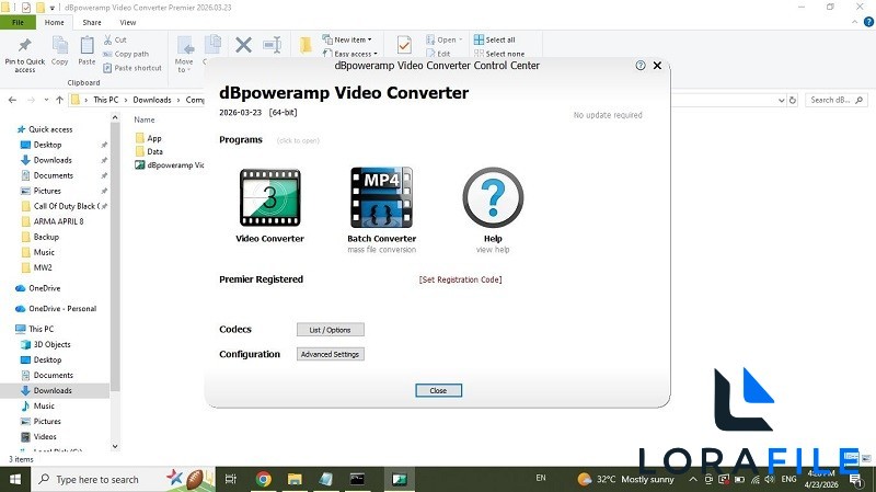 dBpoweramp Video Converter Premiere 2026.03.23 screenshot