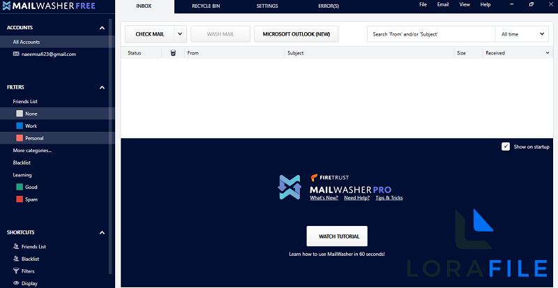 Firetrust MailWasher Pro 8.0.111 screenshot
