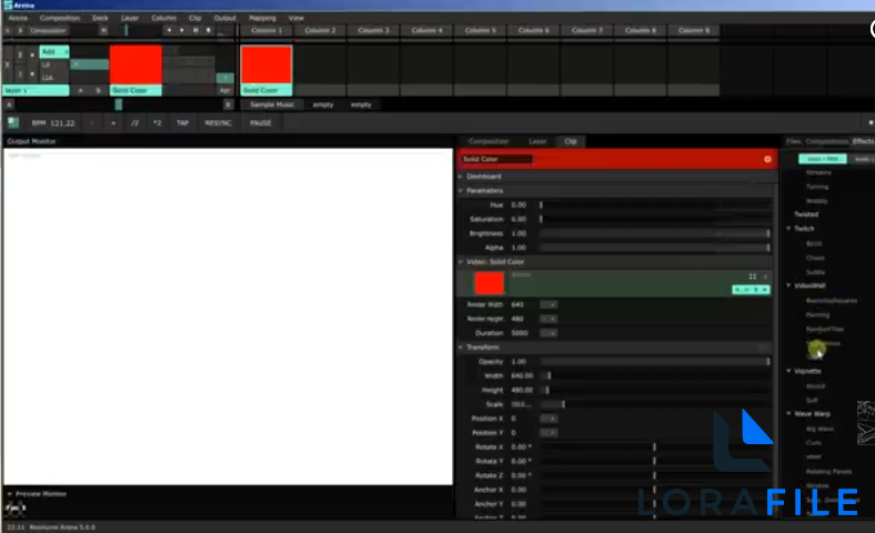 Resolume Arena 7.26.0.6593 screenshot