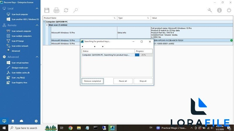 Nuclear Coffee Recover Keys 12.0.6.313 Enterprise Multilingual screenshot