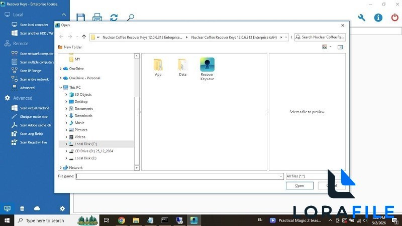 Nuclear Coffee Recover Keys 12.0.6.313 Enterprise Multilingual screenshot