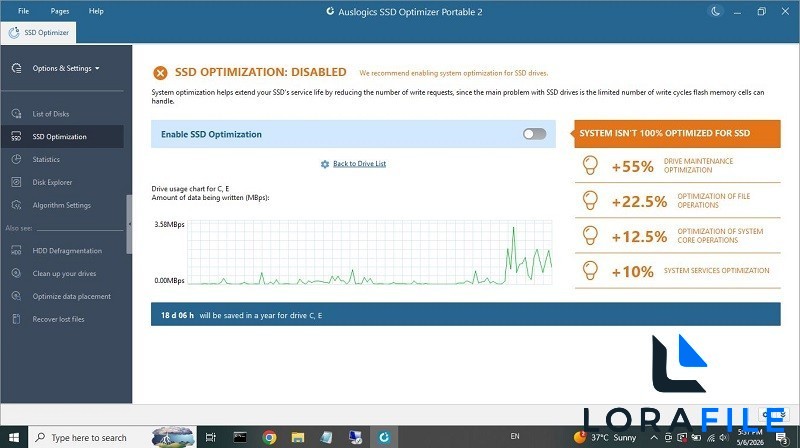 Auslogics SSD Optimizer 2.2.0.6 screenshot