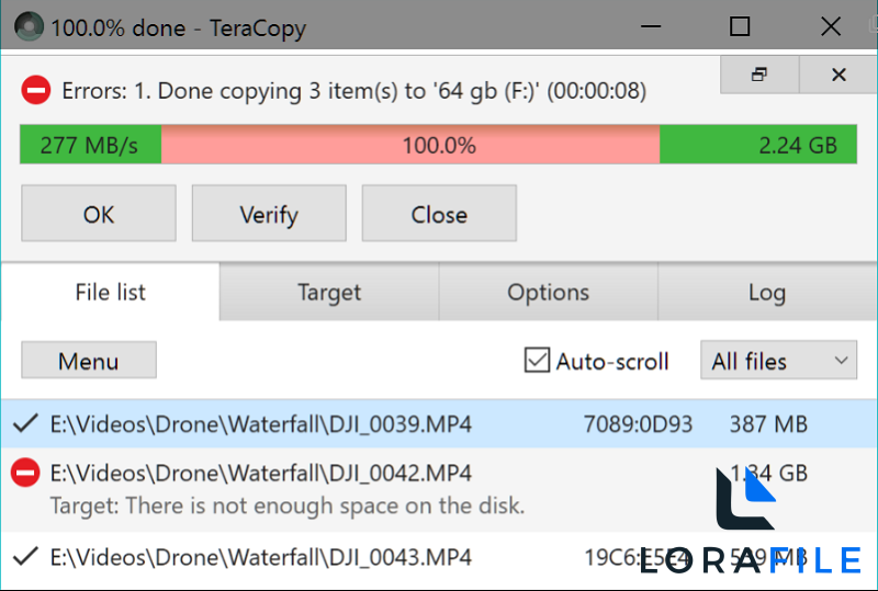 TeraCopy 4.0.0.2 screenshot
