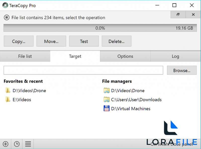 TeraCopy 4.0.0.2 screenshot