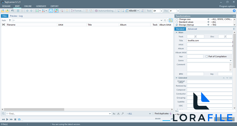 TagScanner 6.1.21 screenshot