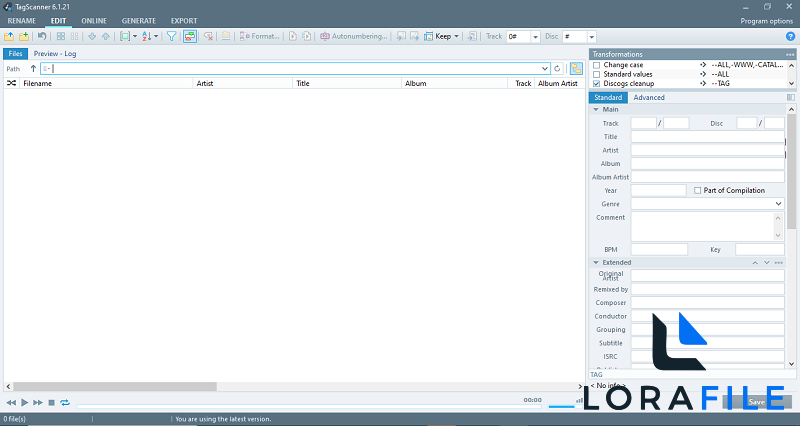 TagScanner 6.1.21 screenshot