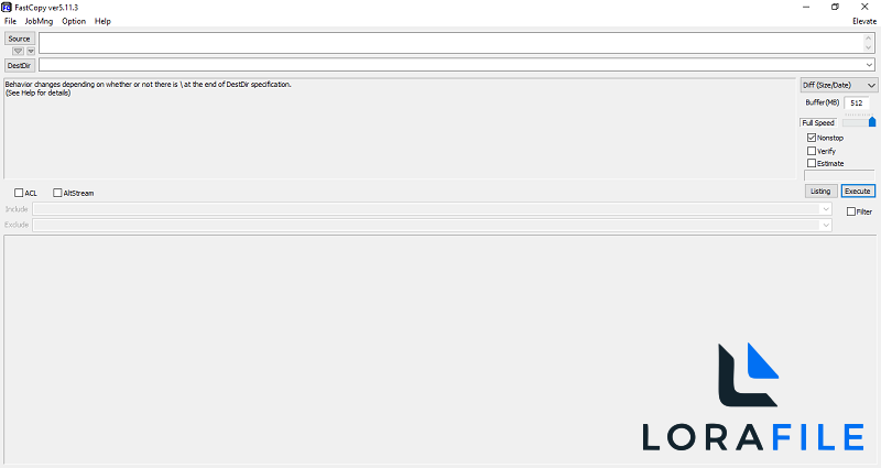 FastCopy 5.11.3 screenshot