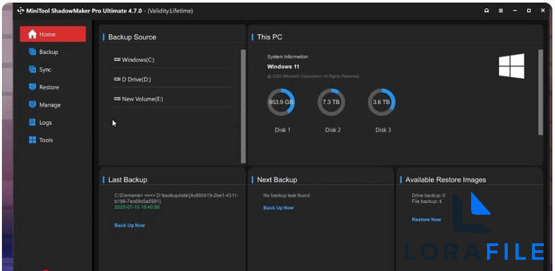 MiniTool ShadowMaker 4.8.1 screenshot
