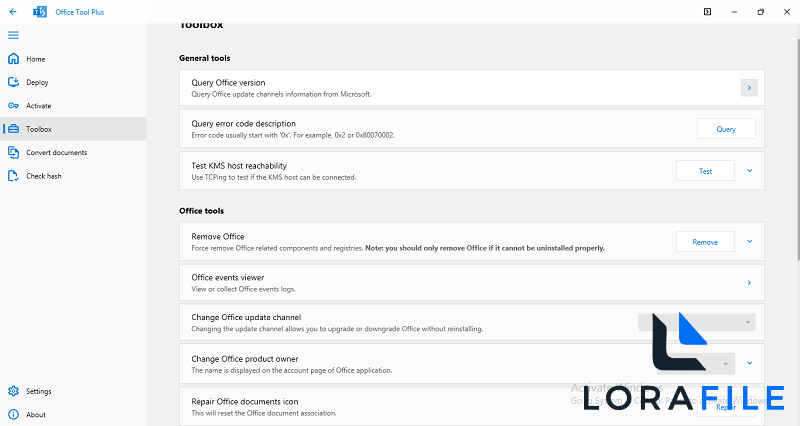 Office Tool Plus 11.5.7.0 screenshot