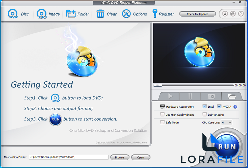 WinX DVD Ripper Platinum 8.22.4.247 screenshot