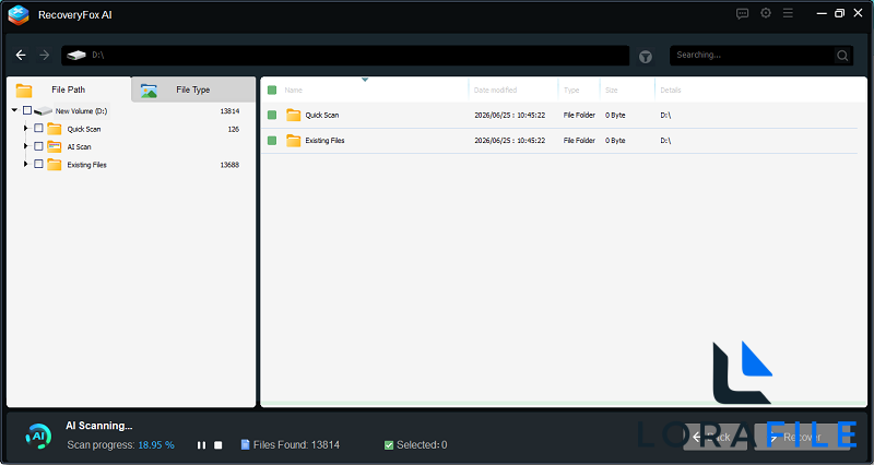 RecoveryFox AI 2.0 screenshot
