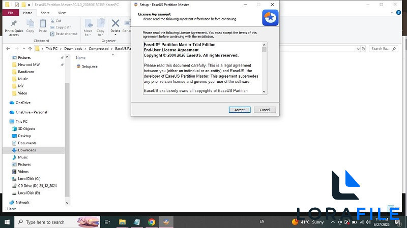 EaseUS Partition Master 20.3.0 screenshot