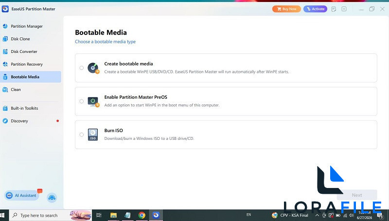 EaseUS Partition Master 20.3.0 screenshot