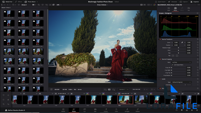 DaVinci Resolve Studio 21.0.1 screenshot