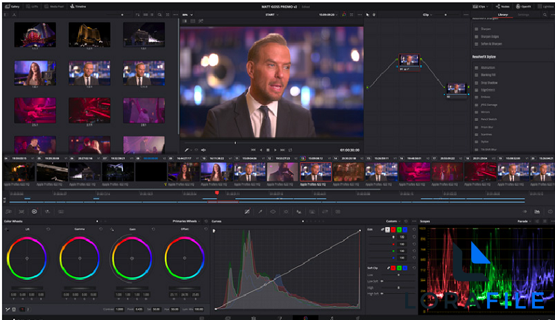 DaVinci Resolve Studio 21.0.1 screenshot