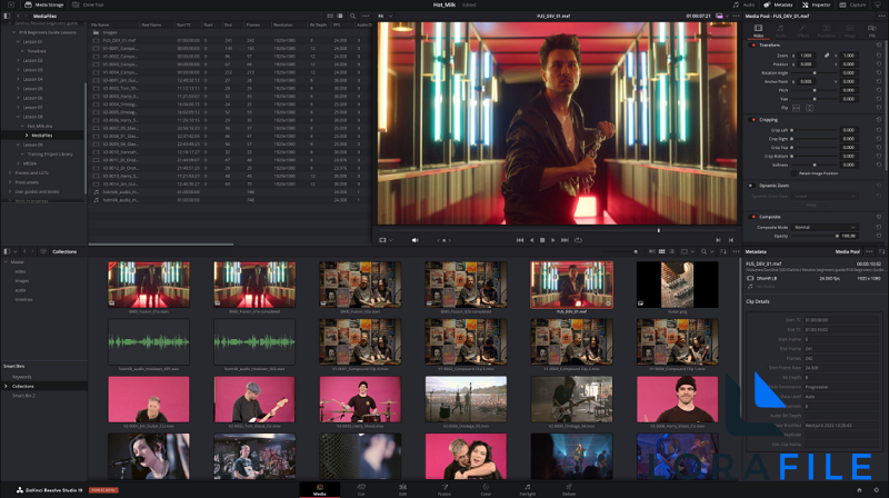 DaVinci Resolve Studio 21.0.1 screenshot