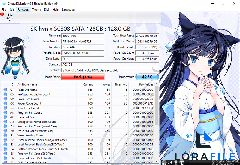 CrystalDiskInfo 9.9.1 screenshot