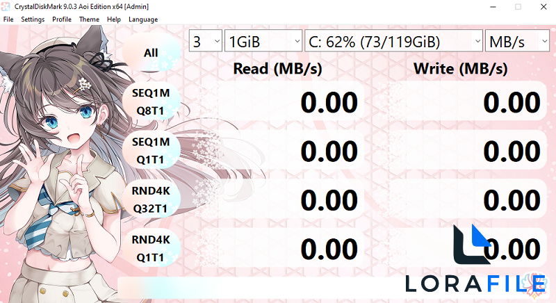 CrystalDiskMark 9.9.1 screenshot