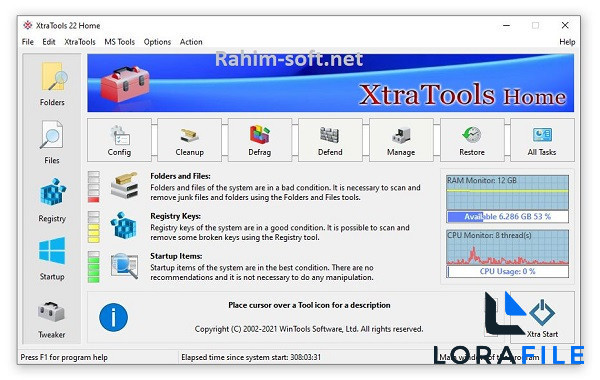 XtraTools Professional screenshot