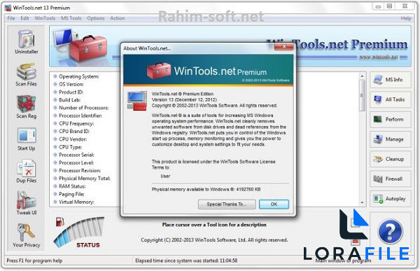 XtraTools Professional screenshot