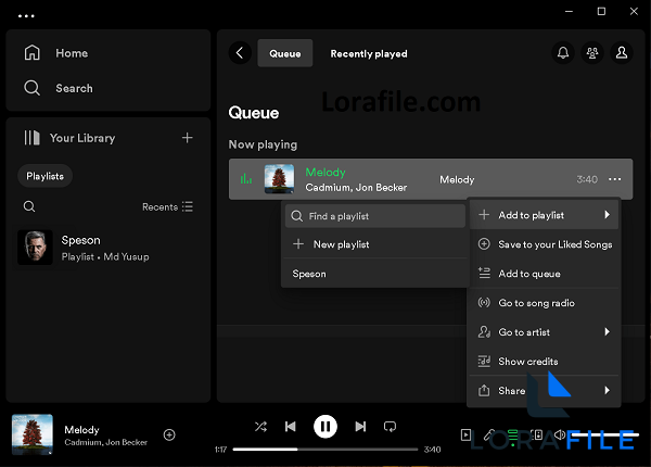 Spotify Music App screenshot